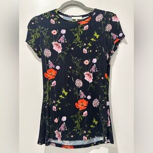 Ted Baker - Womens Dark Blue Jinene Hedgerow Fitted S/s T Shirt